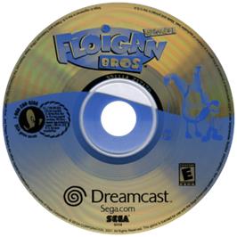 Cartridge artwork for Floigan Brothers: Episode 1 on the Sega Dreamcast.