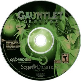 Cartridge artwork for Gauntlet Legends on the Sega Dreamcast.