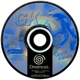 Cartridge artwork for Giant Killers on the Sega Dreamcast.