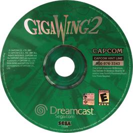Cartridge artwork for GigaWing 2 on the Sega Dreamcast.