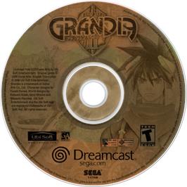 Cartridge artwork for Grandia 2 on the Sega Dreamcast.