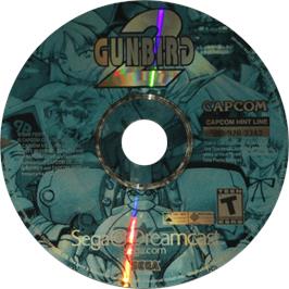 Cartridge artwork for Gunbird 2 on the Sega Dreamcast.