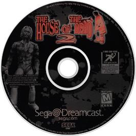 Cartridge artwork for House of the Dead 2, The on the Sega Dreamcast.