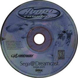 Cartridge artwork for Hydro Thunder on the Sega Dreamcast.