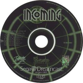 Cartridge artwork for Incoming on the Sega Dreamcast.