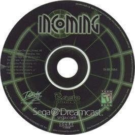 Cartridge artwork for Incoming on the Sega Dreamcast.