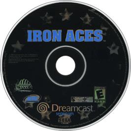 Cartridge artwork for Iron Aces on the Sega Dreamcast.