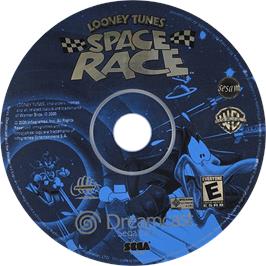 Cartridge artwork for Looney Tunes Space Race on the Sega Dreamcast.
