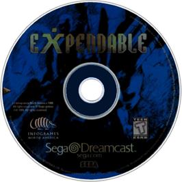 Cartridge artwork for Millennium Soldier - Expendable on the Sega Dreamcast.