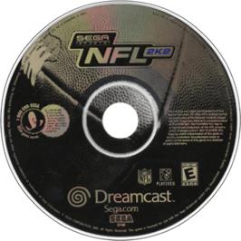 Cartridge artwork for NFL 2K2 on the Sega Dreamcast.