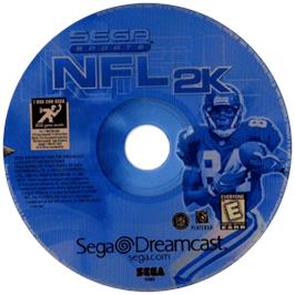 Cartridge artwork for NFL 2K on the Sega Dreamcast.