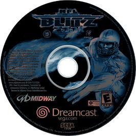 Cartridge artwork for NFL Blitz 2001 on the Sega Dreamcast.