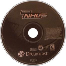 Cartridge artwork for NHL 2K2 on the Sega Dreamcast.