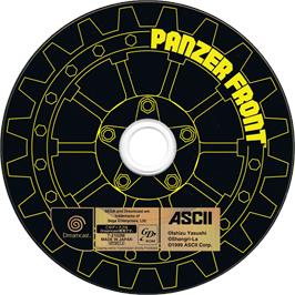 Cartridge artwork for Panzer Front on the Sega Dreamcast.