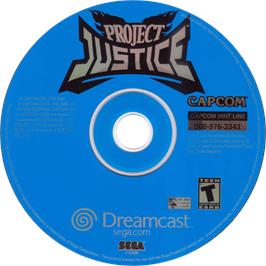 Cartridge artwork for Project Justice - Rival Schools 2 on the Sega Dreamcast.