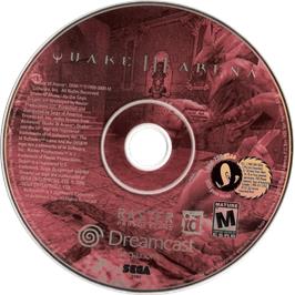 Cartridge artwork for Quake 3 Arena on the Sega Dreamcast.