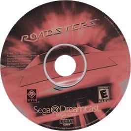Cartridge artwork for Roadsters on the Sega Dreamcast.