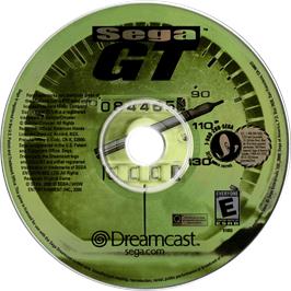 Cartridge artwork for Sega GT: Homologation Special on the Sega Dreamcast.