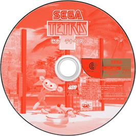 Cartridge artwork for Sega Tetris on the Sega Dreamcast.