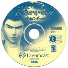 Cartridge artwork for Shenmue on the Sega Dreamcast.