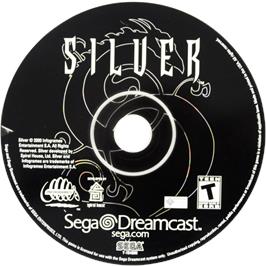 Cartridge artwork for Silver on the Sega Dreamcast.