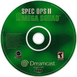 Cartridge artwork for Spec Ops II: Omega Squad on the Sega Dreamcast.