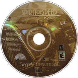 Cartridge artwork for Spirit of Speed 1937 on the Sega Dreamcast.