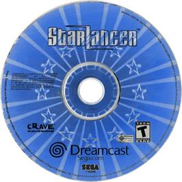 Cartridge artwork for StarLancer on the Sega Dreamcast.