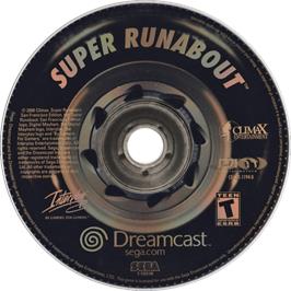 Cartridge artwork for Super Runabout: San Francisco Edition on the Sega Dreamcast.