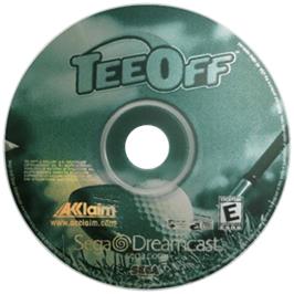 Cartridge artwork for Tee Off on the Sega Dreamcast.