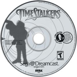 Cartridge artwork for Time Stalkers on the Sega Dreamcast.