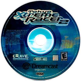 Cartridge artwork for Tokyo Xtreme Racer 2 on the Sega Dreamcast.