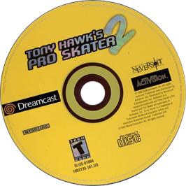 Cartridge artwork for Tony Hawk's Pro Skater 2 on the Sega Dreamcast.