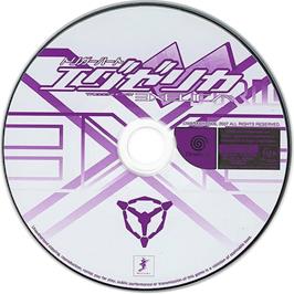 Cartridge artwork for Trigger Heart Exelica on the Sega Dreamcast.