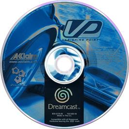 Cartridge artwork for Vanishing Point on the Sega Dreamcast.