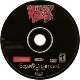 Cartridge artwork for Vigilante 8 - 2nd Offense on the Sega Dreamcast.
