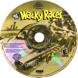 Cartridge artwork for Wacky Races on the Sega Dreamcast.