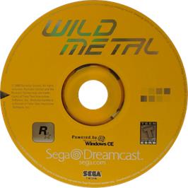 Cartridge artwork for Wild Metal on the Sega Dreamcast.
