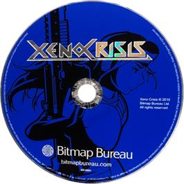 Cartridge artwork for Xeno Crisis on the Sega Dreamcast.