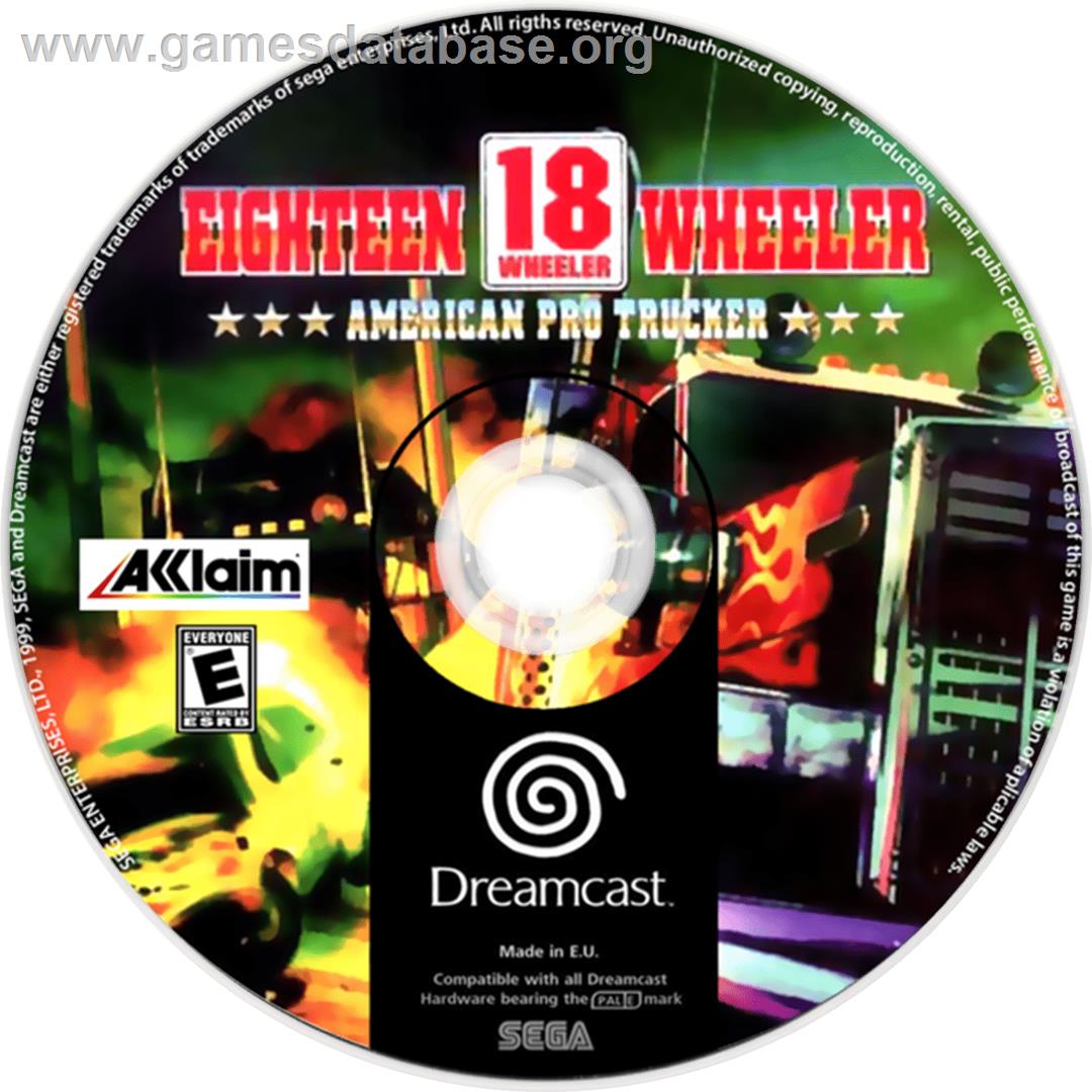 18 Wheeler: American Pro Trucker - Sega Dreamcast - Artwork - Cartridge