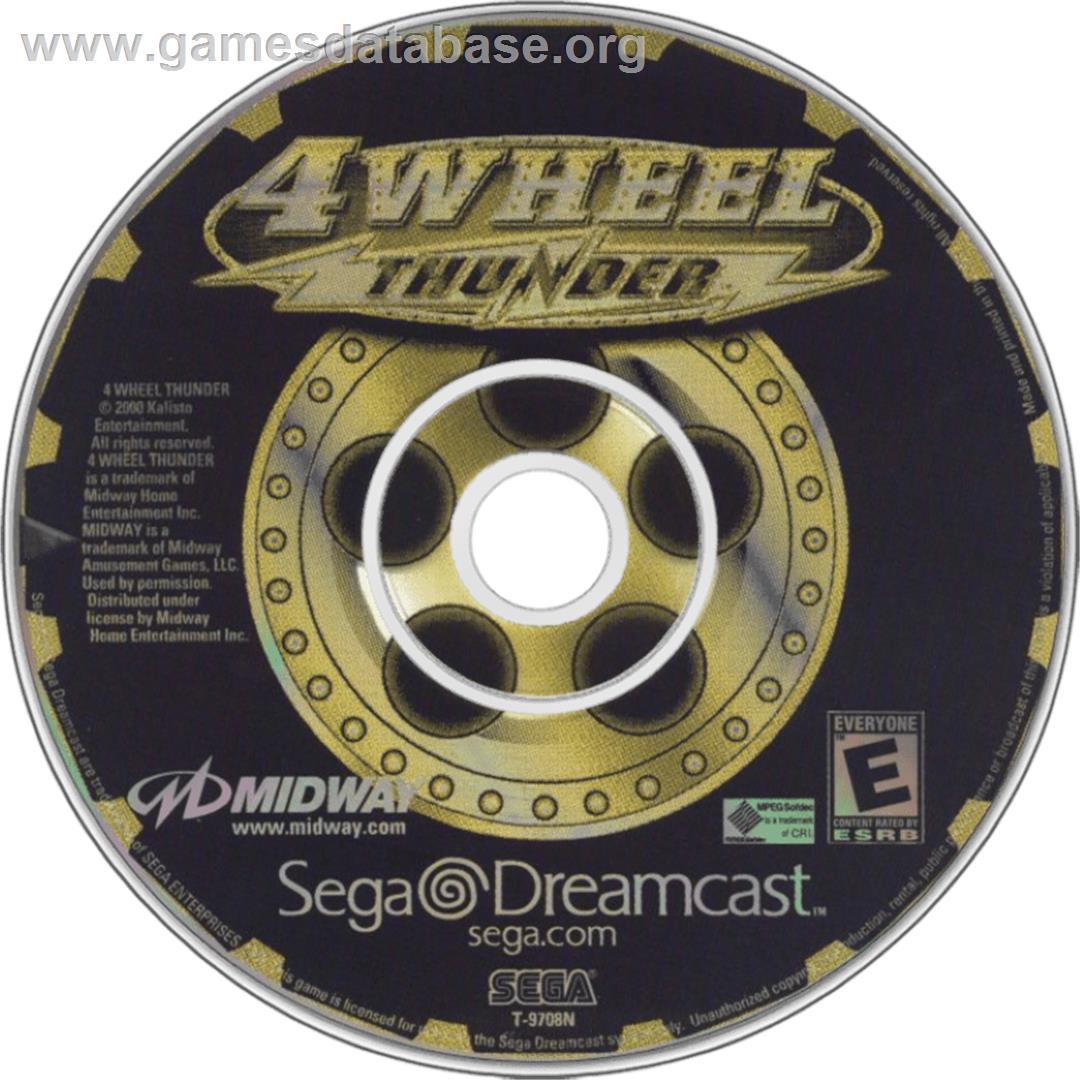 4 Wheel Thunder - Sega Dreamcast - Artwork - Cartridge