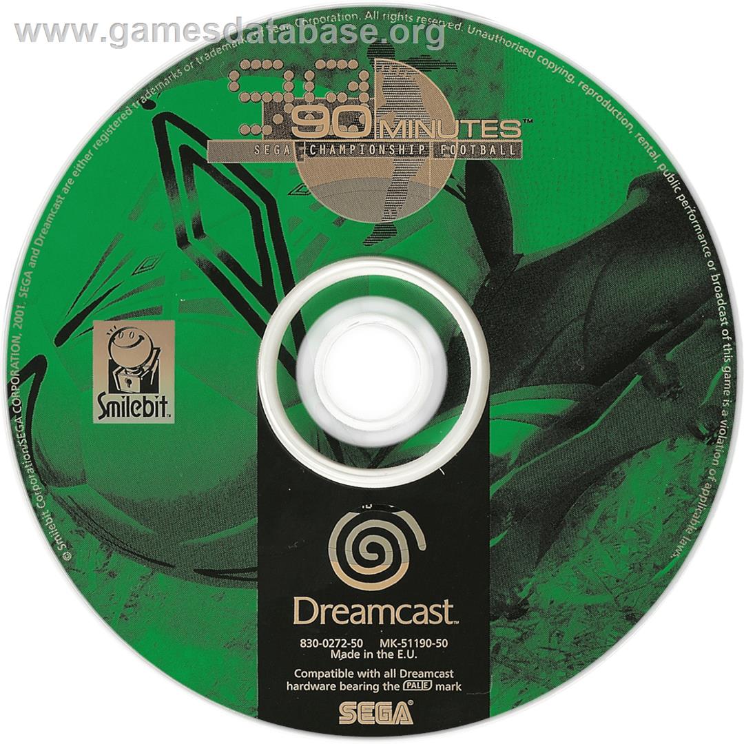 90 Minutes: Sega Championship Football - Sega Dreamcast - Artwork - Cartridge