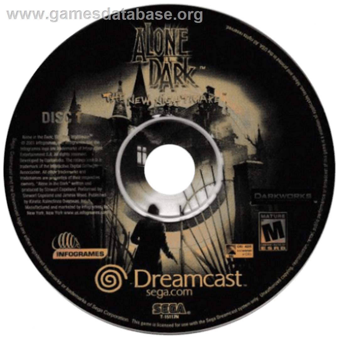 Alone in the Dark - The New Nightmare - Sega Dreamcast - Artwork - Cartridge