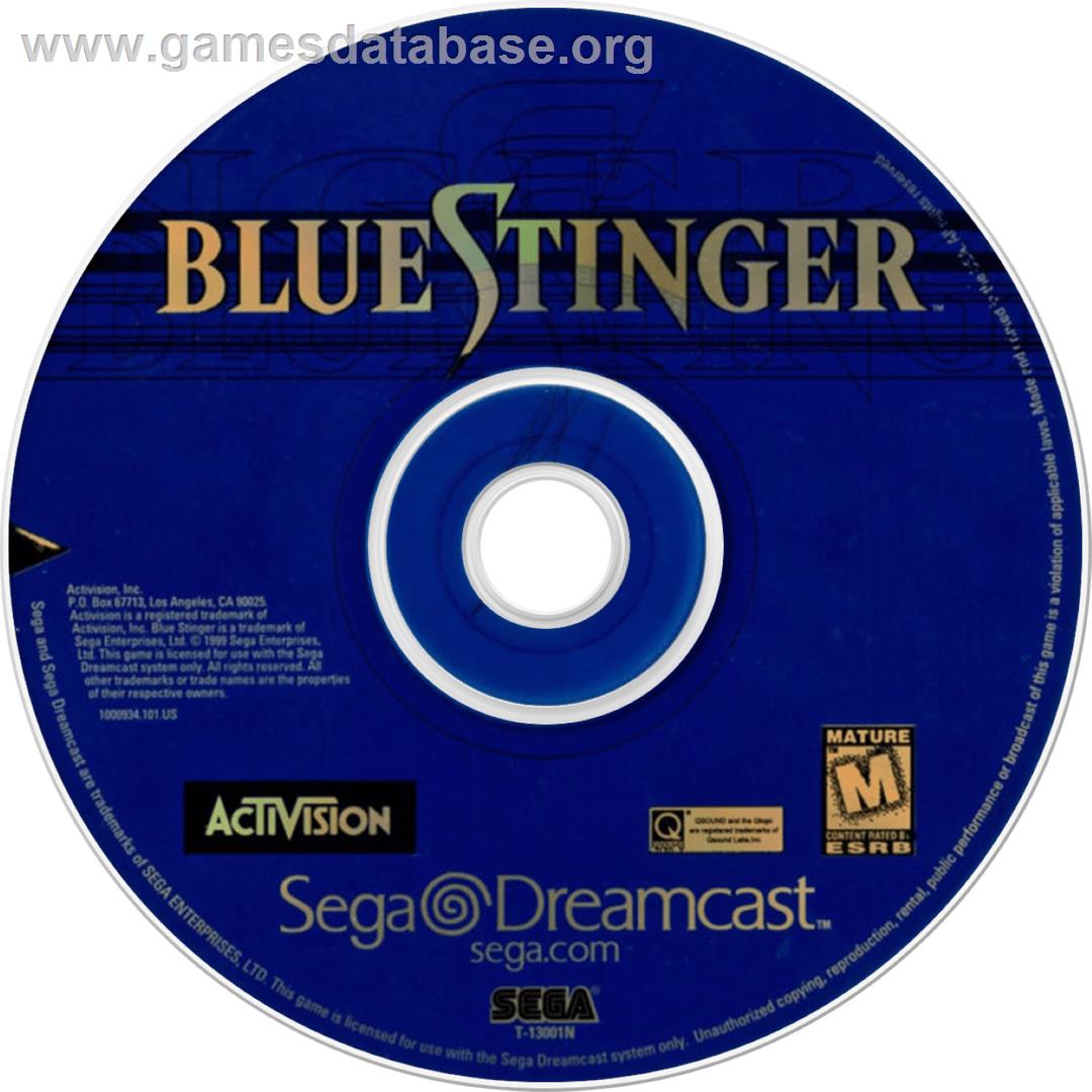 Blue Stinger - Sega Dreamcast - Artwork - Cartridge