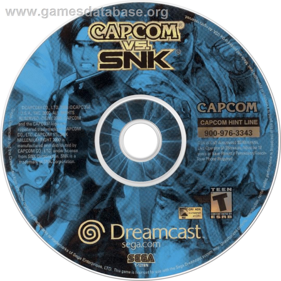 Capcom vs. SNK Millennium Fight 2000 - Sega Dreamcast - Artwork - Cartridge