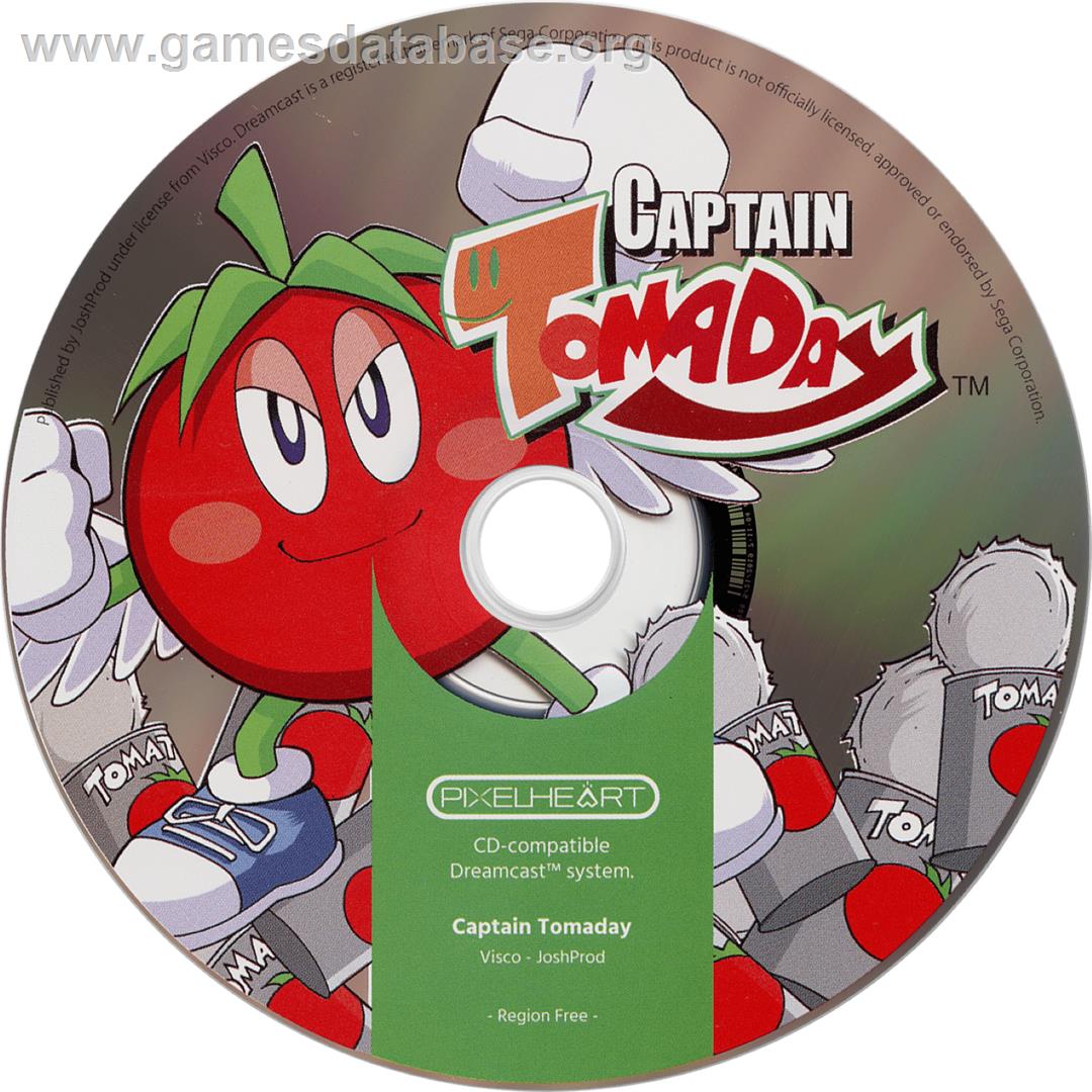 Captain Tomaday - Sega Dreamcast - Artwork - Cartridge