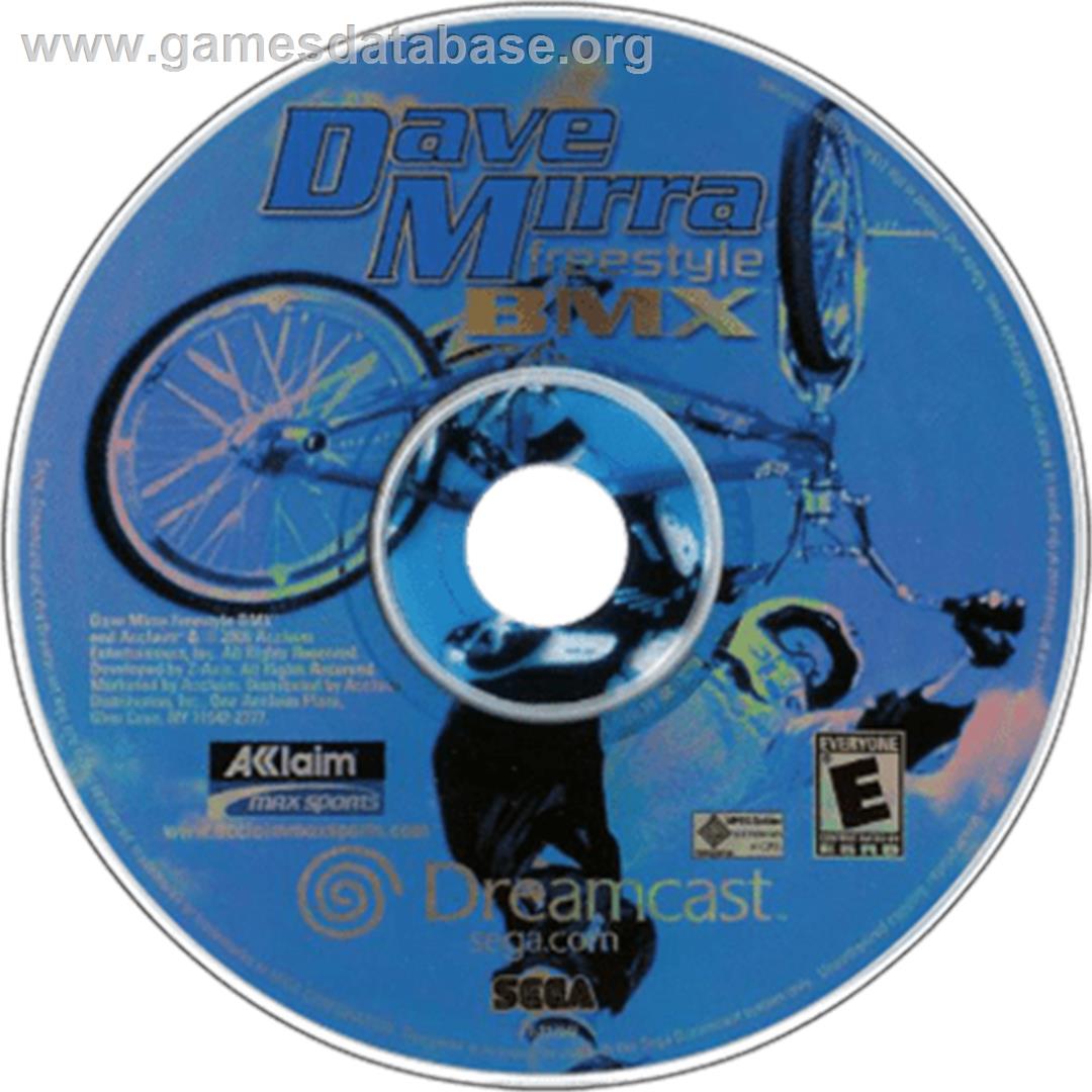 Dave Mirra Freestyle BMX - Sega Dreamcast - Artwork - Cartridge