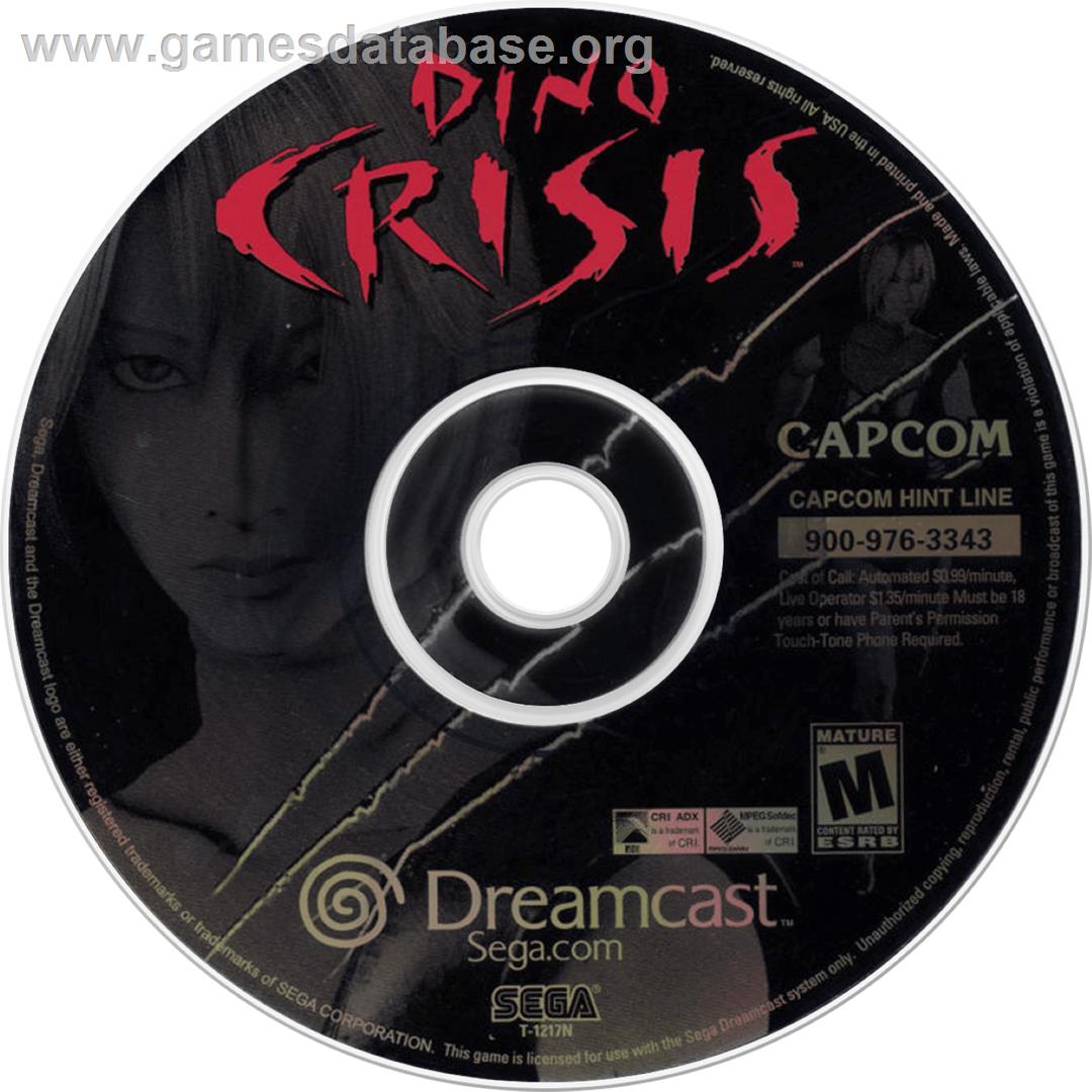 Dino Crisis - Sega Dreamcast - Artwork - Cartridge