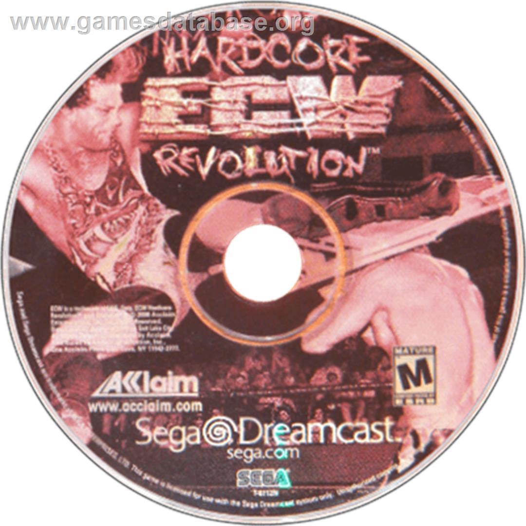 ECW Hardcore Revolution - Sega Dreamcast - Artwork - Cartridge