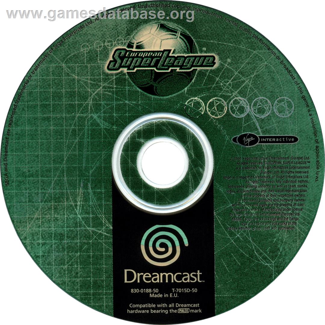 European Super League - Sega Dreamcast - Artwork - Cartridge